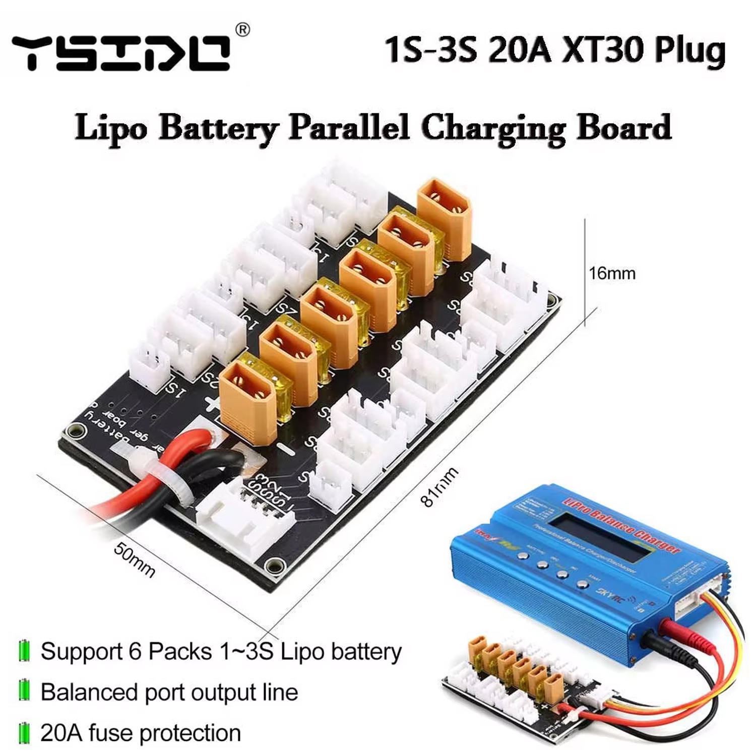 YSIDO Lipo Battery Parallel Ch – Drone Battery Parallel Board Bewertung und Preis