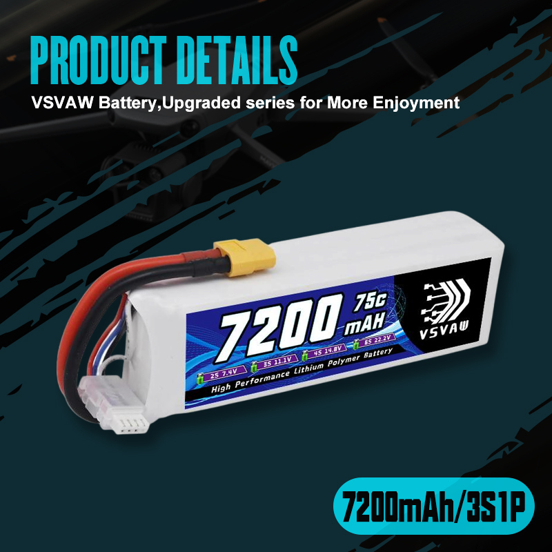 VSVAW 3S Lipo Battery 11.1V 72 – Drone Battery Connector Bewertung und Preis