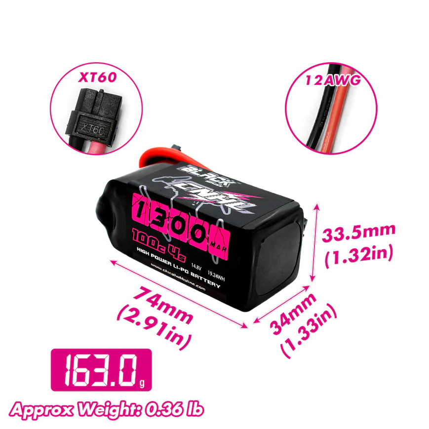 2PCS CNHL 4S 14.8V Lipo Batter – Drone Battery 4S Bewertung und Preis