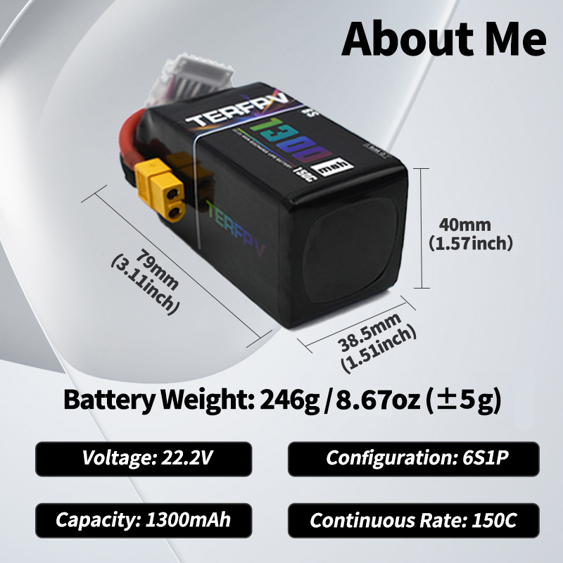 TERFPV Lipo Battery 6S 22.2V 1 – Drone Battery 6S Bewertung und Preis