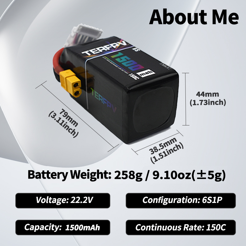 TERFPV Lipo Battery 6S 22.2V 1 – Drone Battery 6S Bewertung und Preis