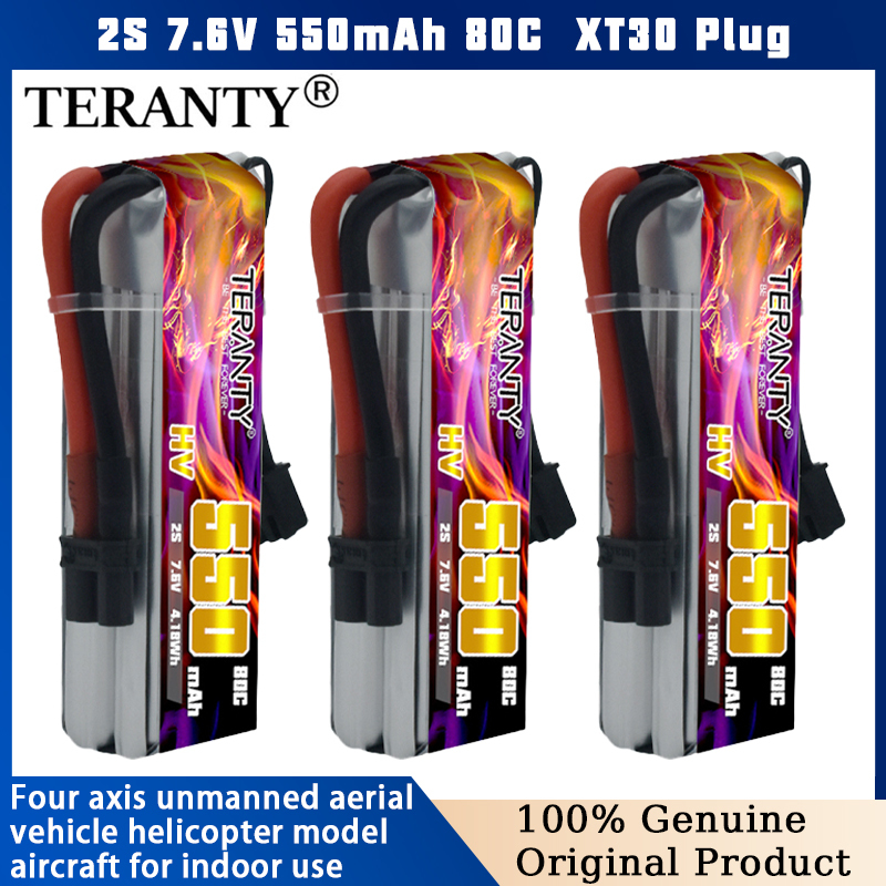 TERANTY 2S 7.6V 550mAh 80C HV  – Drone Battery High Voltage Bewertung und Preis