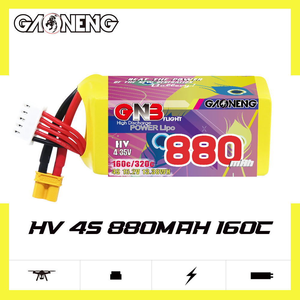 GNB 4S 880mAh 15.2V 160C/320C  – Drone Battery Lipo Bewertung und Preis