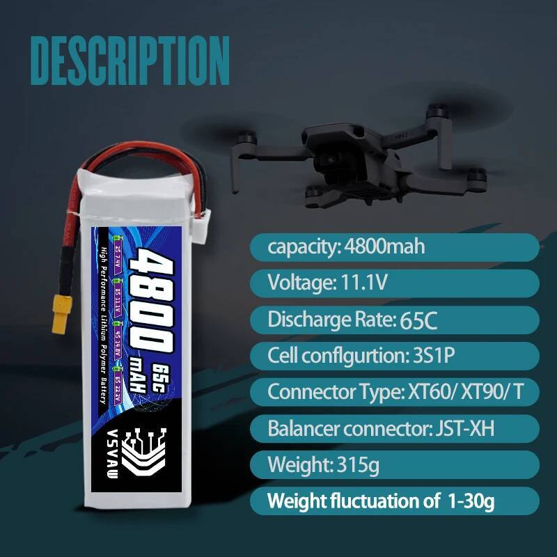 VSVAW 3S Lipo Battery for FPV  – Drone Battery Connector Bewertung und Preis