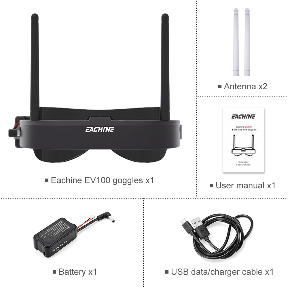 Eachine EV100 720*540 5.8G 72C – Drone Battery Box Bewertung und Preis