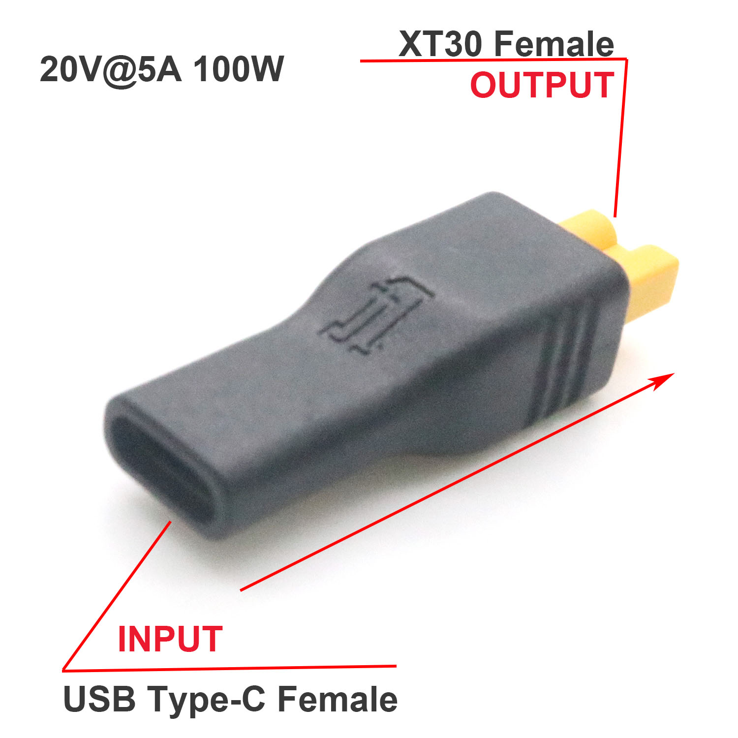1pc USB Type C Female Input to – Drone Battery Connector Bewertung und Preis