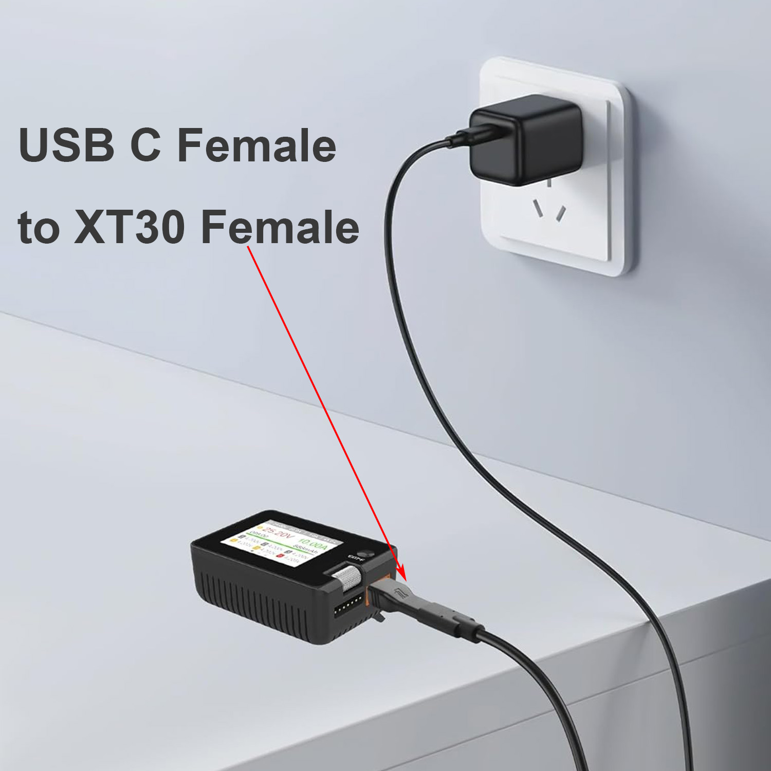 1pc USB Type C Female Input to – Drone Battery Connector Bewertung und Preis