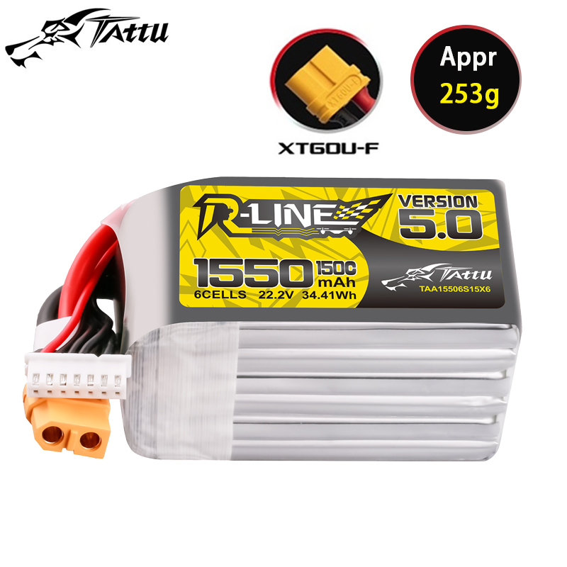 TATTU-R-LINE 5.0 22.2V 1550mAh – Drone Battery 6S Bewertung und Preis