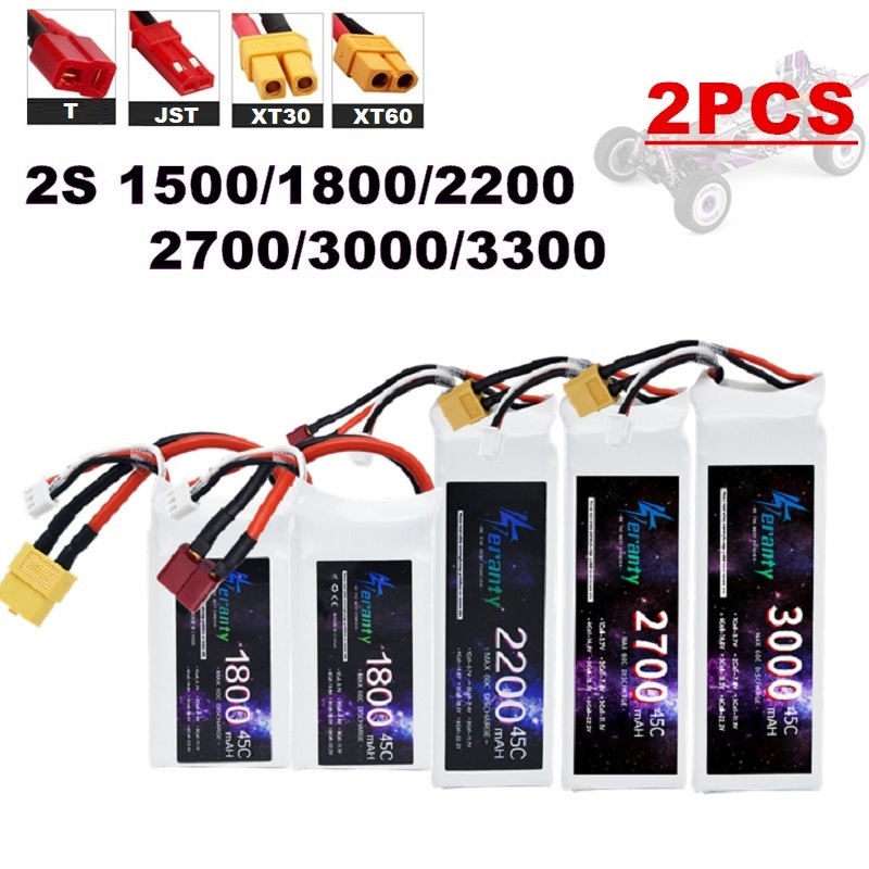 2PCS 7.4V Lipo 2S Battery 1500 – Drone Battery Lipo Bewertung und Preis