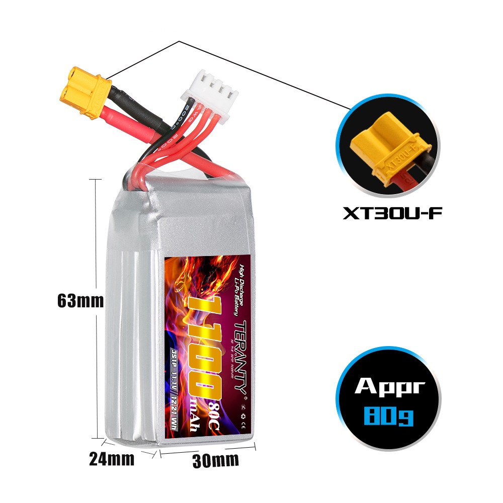 TERANTY 3S 11.1V 1100mAh 80C/1 – Drone Battery 3S Bewertung und Preis
