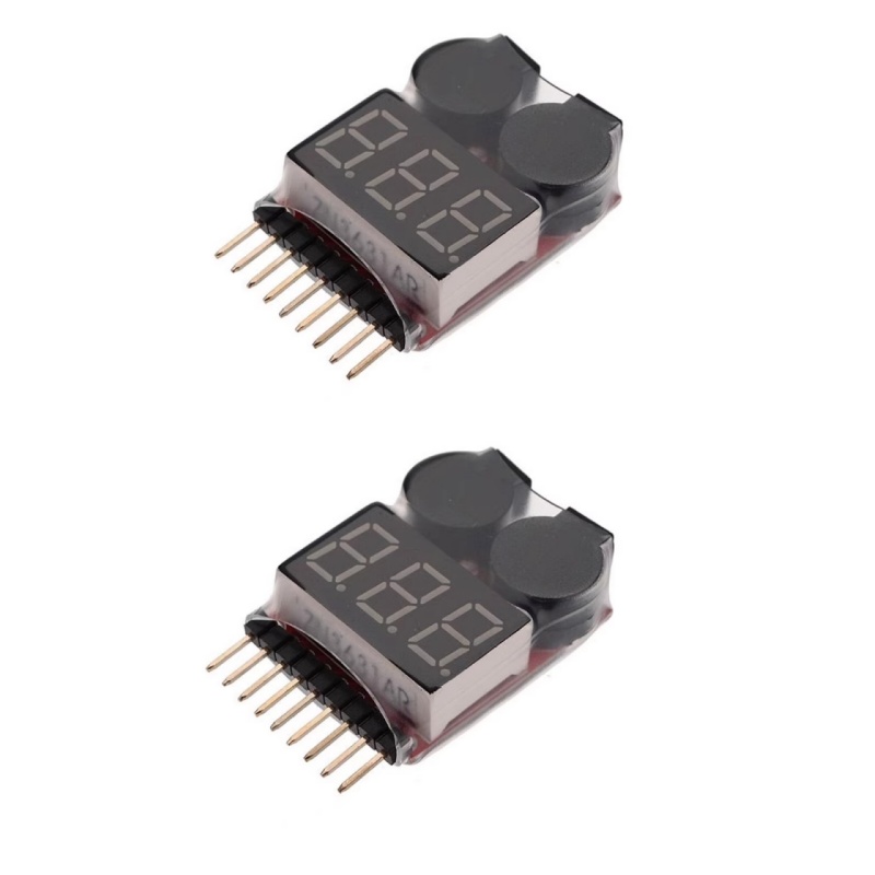 2Pcs 1S-8S LiPo Battery Voltag – Drone Battery Voltage Checker Bewertung und Preis