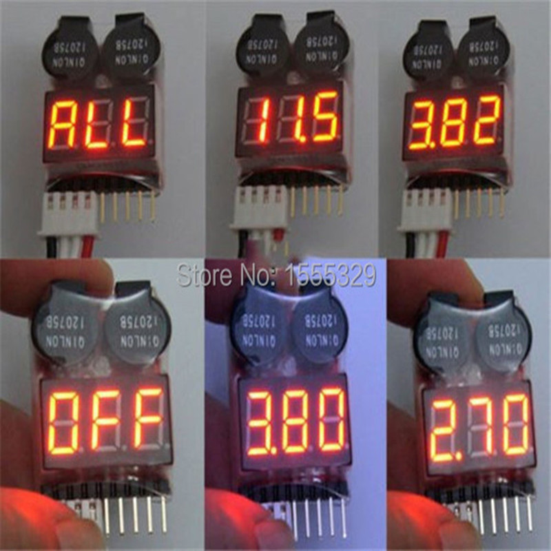 2Pcs 1S-8S LiPo Battery Voltag – Drone Battery Voltage Checker Bewertung und Preis
