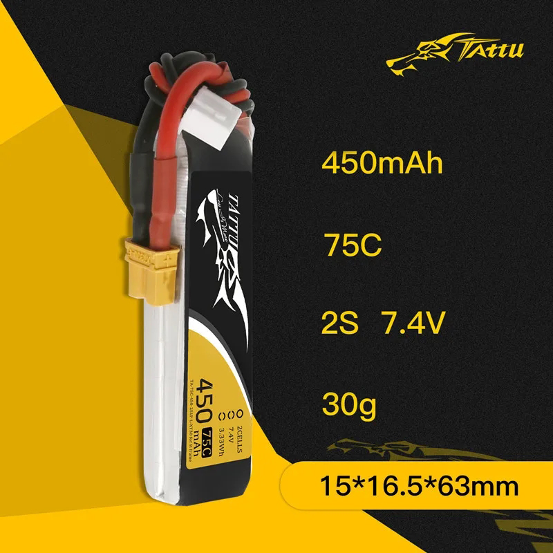 3Pcs NEW TATTU 450/500/550mAh  – Drone Battery Lipo Bewertung und Preis